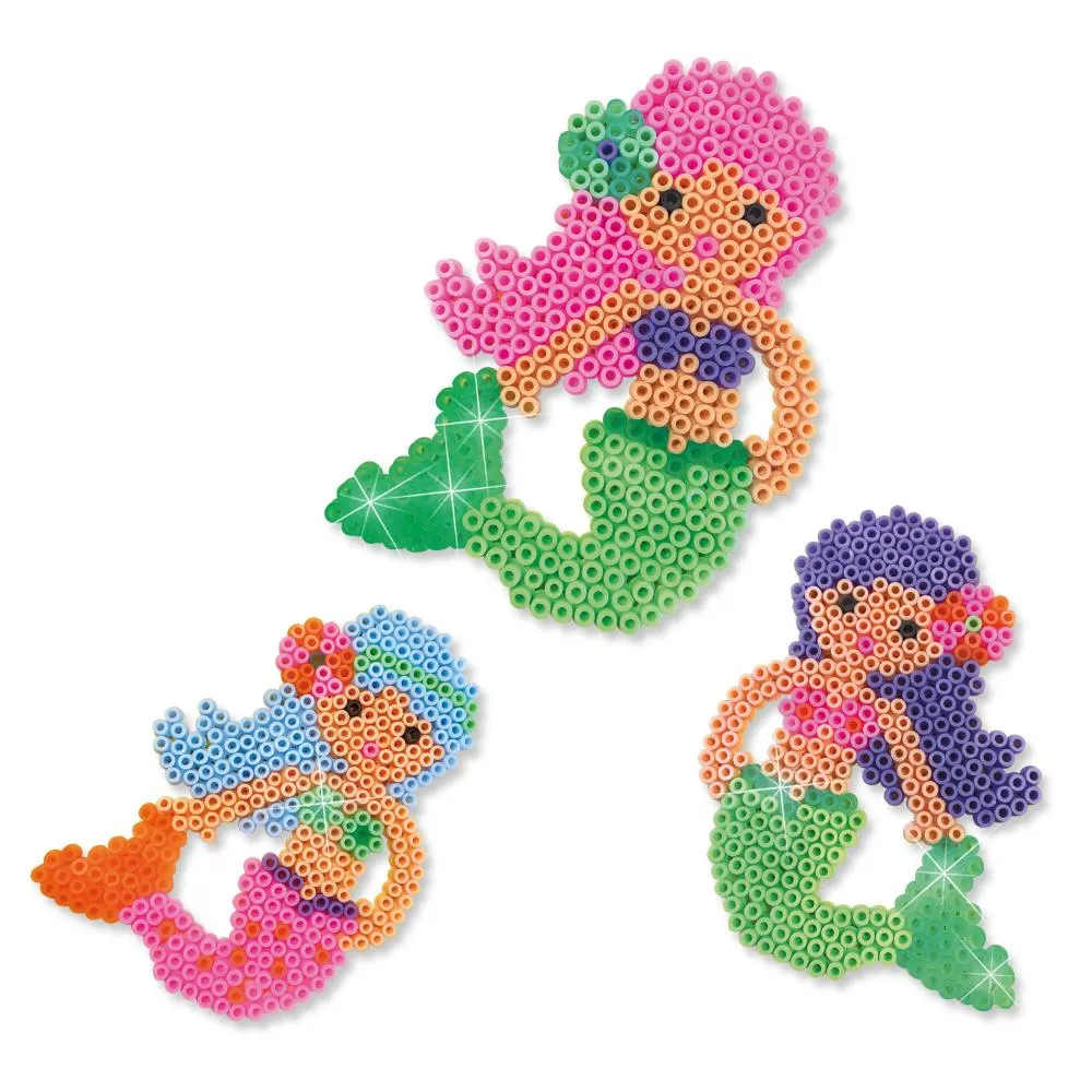 SES Creative Beedz Zeemeermin strygeperler sæt med plade
