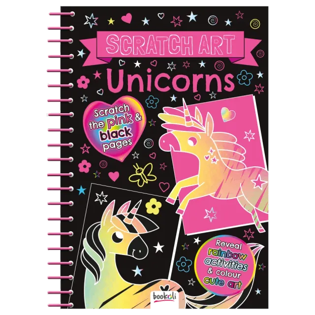 Decoden Magic Scratch Art Unicorns kradsebog 12 motiver