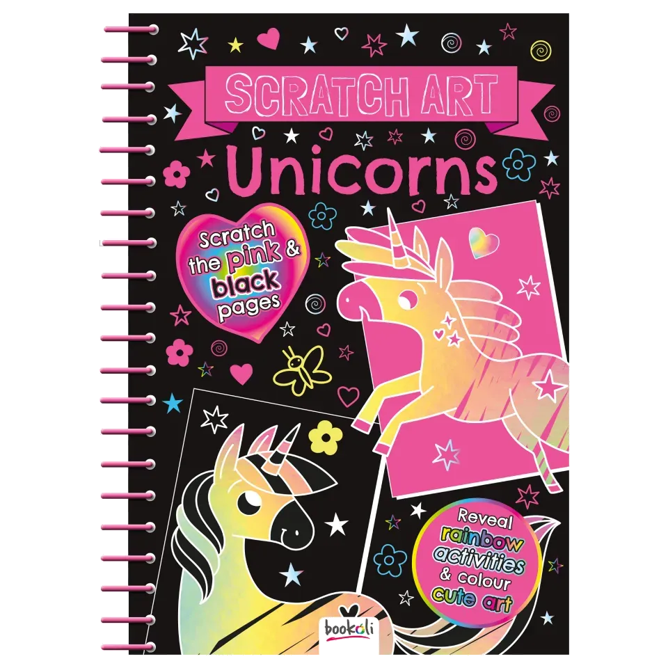 Decoden Magic Scratch Art Unicorns kradsebog 12 motiver