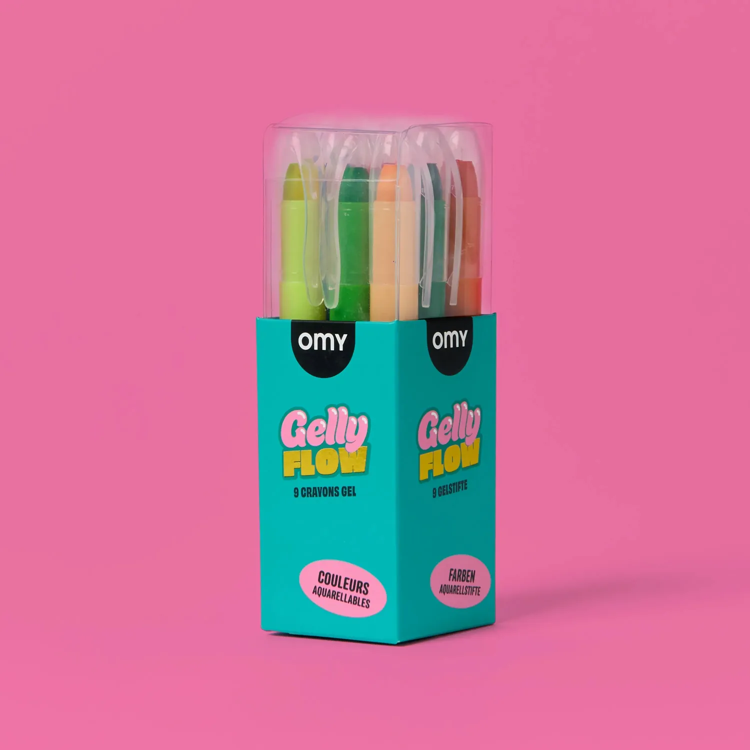 OMY Gelly Flow gelblyanter 9 stk dækkende