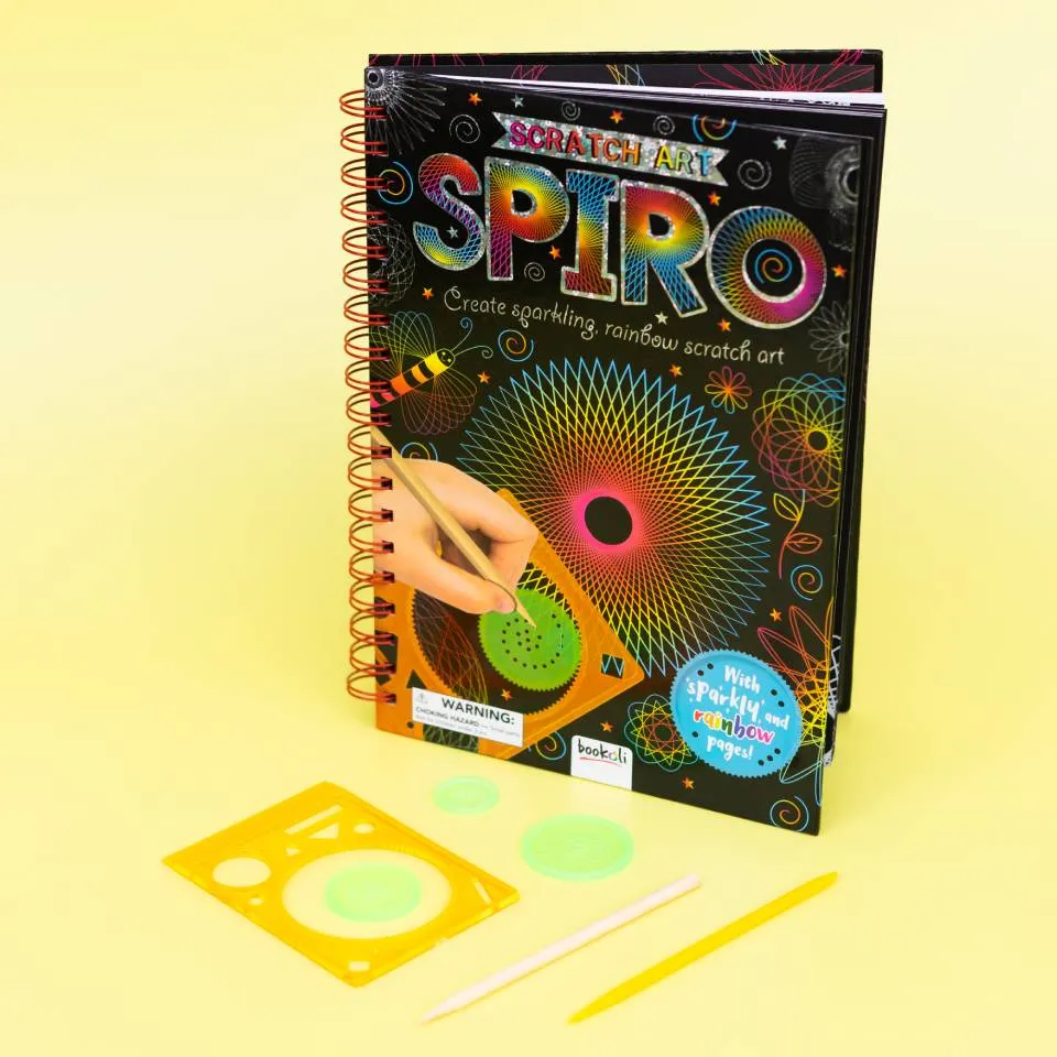 Decoden Magic Scratch Art Spiro skrabebog dyr 6-9 år