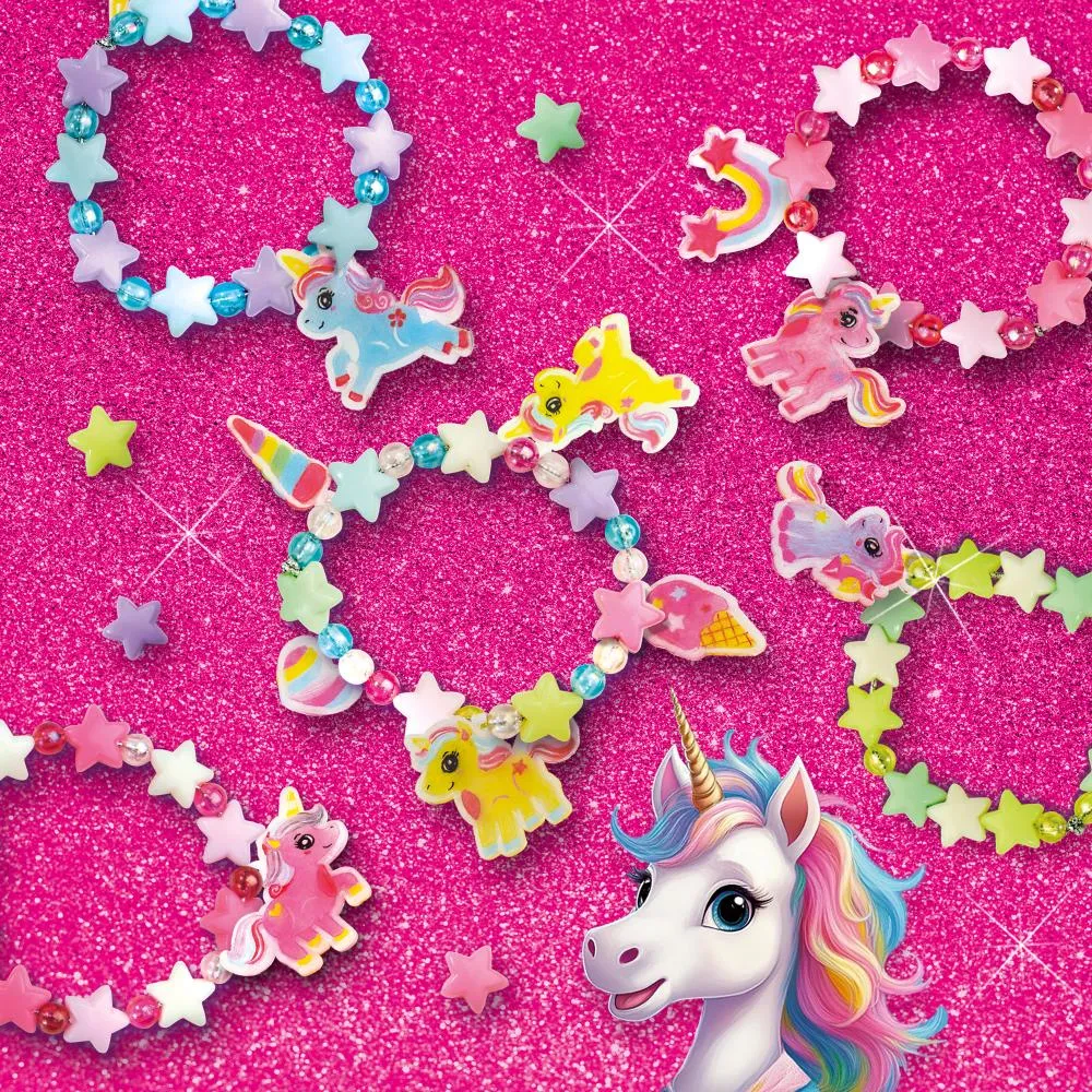 SES Creative Unicorn armbåndssæt krympeplast stjerneperler