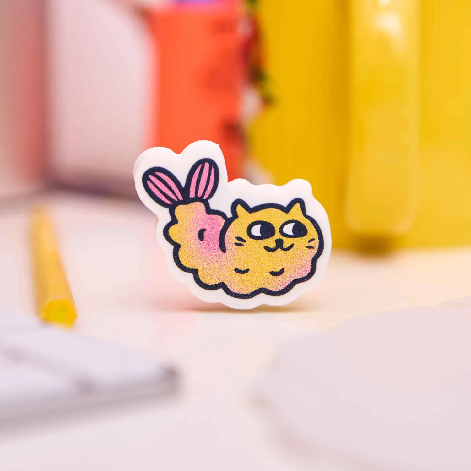 OMY Eraser Buddies Mewchi viskelæder duft