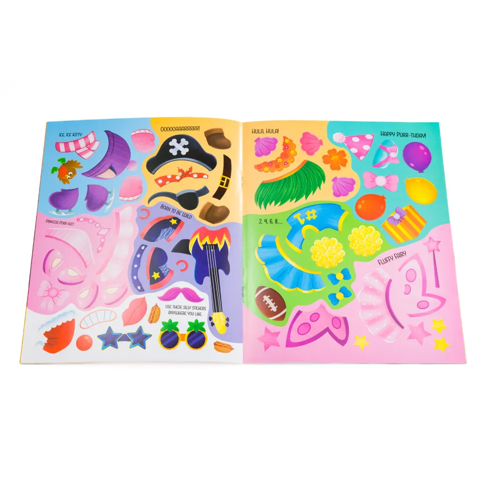 Decoden Magic Silly Stickers Kittens klistermærkebog katte
