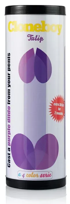 Cloneboy Tulip Purple dildosæt lilla silikone