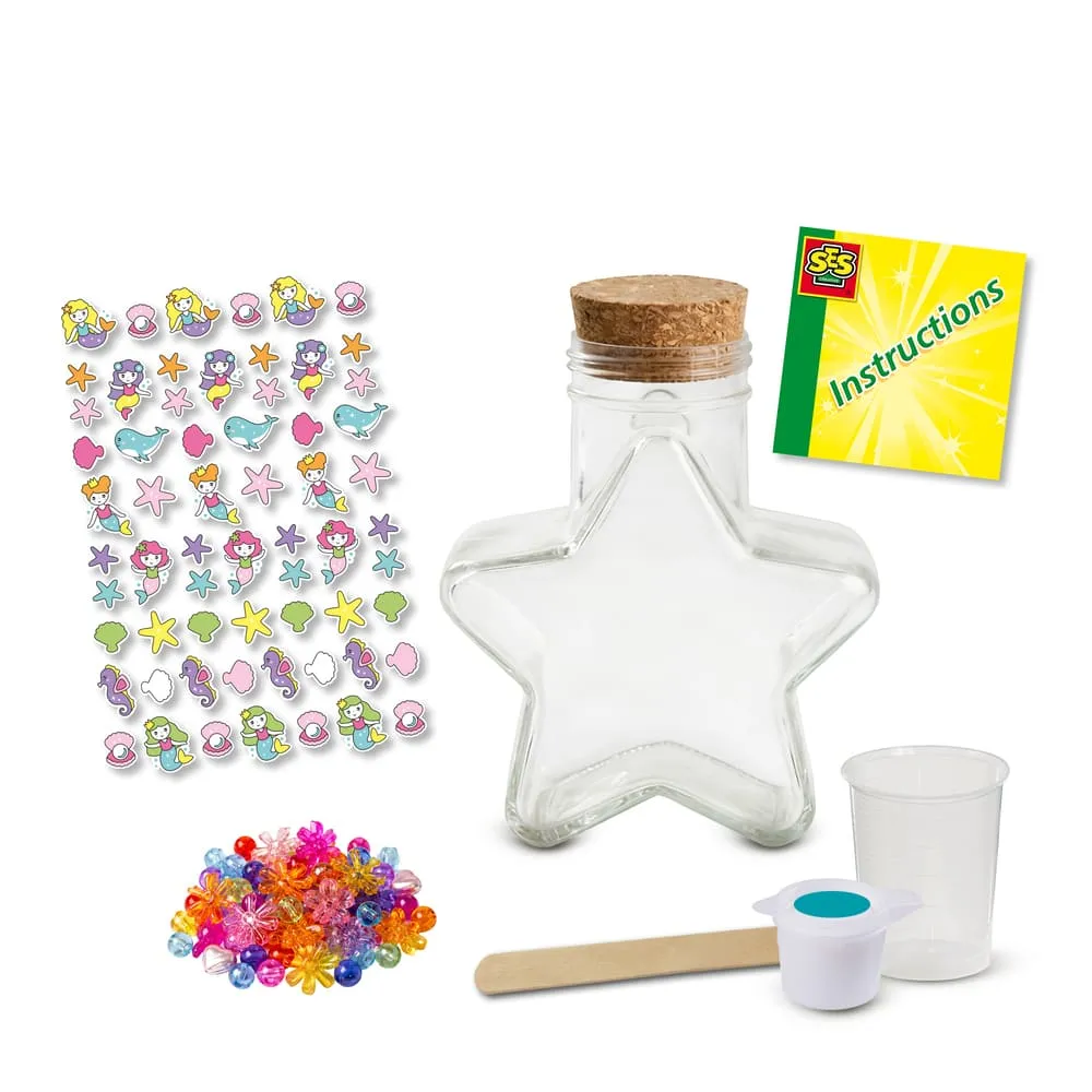 SES Make & Mix Slime Bubbly havfrue slim blå