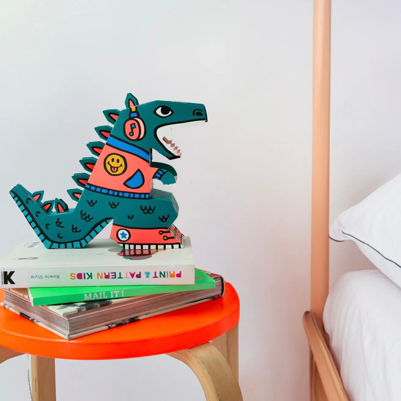 OMY Dino 3D paplampe samlesæt med USB natlys