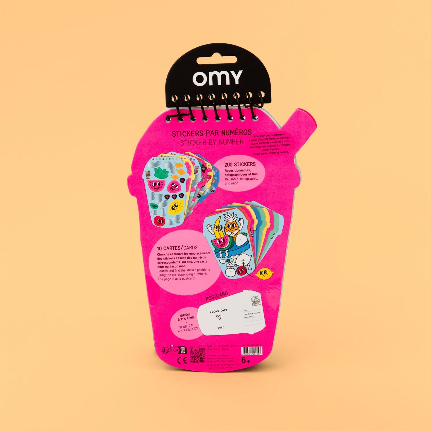 OMY Bubble Tea klistermærkebog 200 stickers