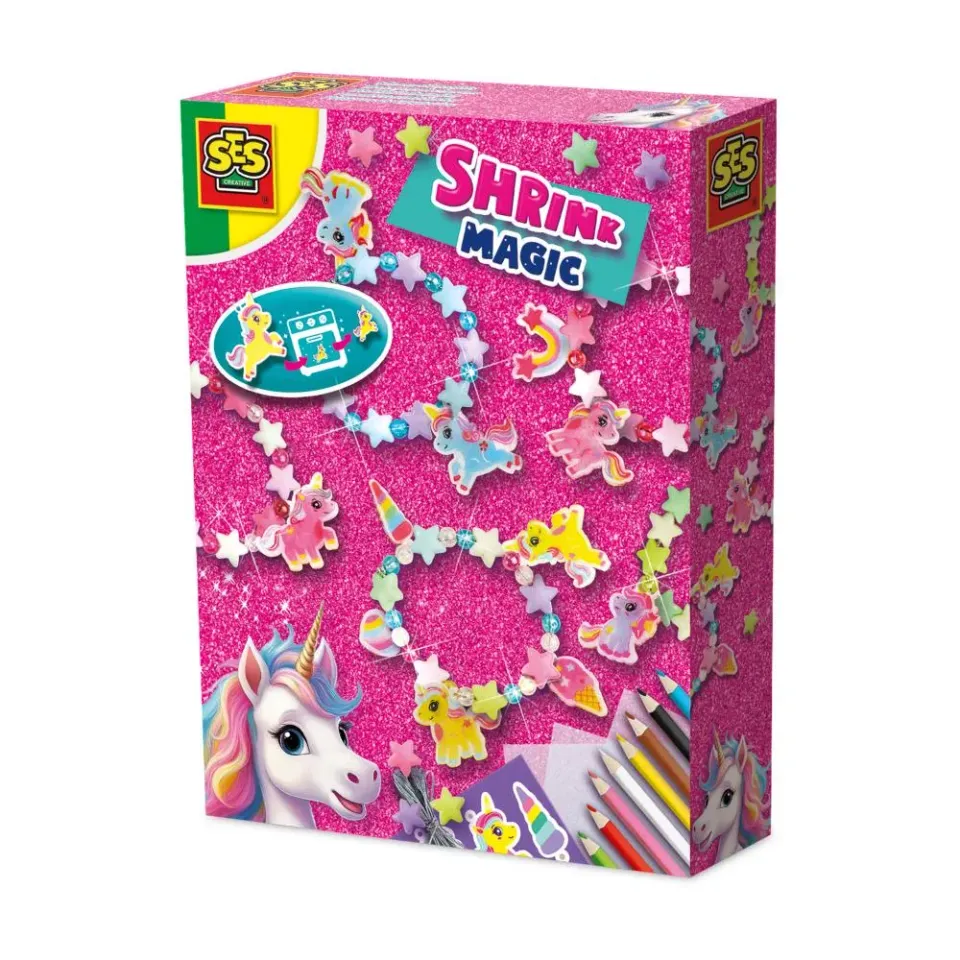 SES Creative Unicorn armbåndssæt krympeplast stjerneperler