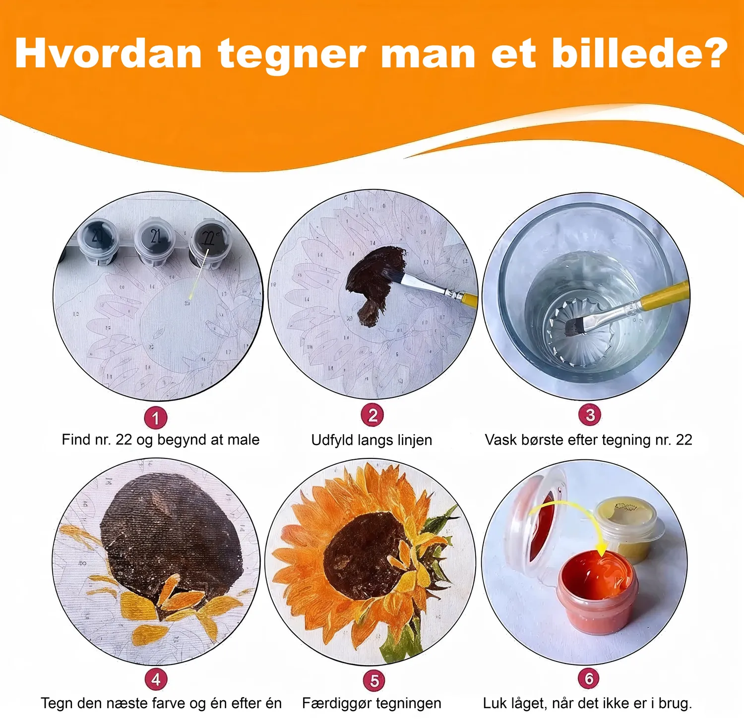 Craftsy Bjergsø med Træbåde mal efter tal 40x50 sø