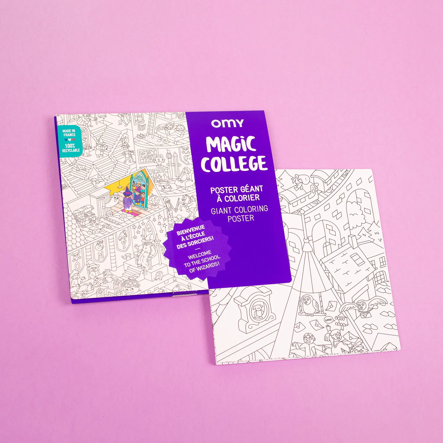 OMY Magic College kæmpe maleplakat magi