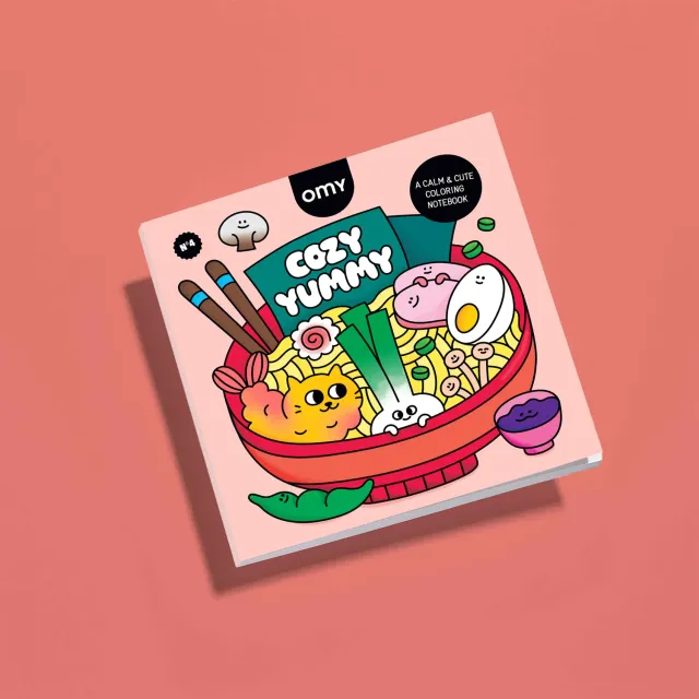 OMY Cozy Art Yummy malebog 28 sider