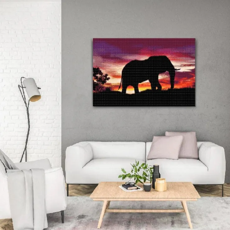Road2Art Savannens Kæmpe diamond painting 40x60 cm