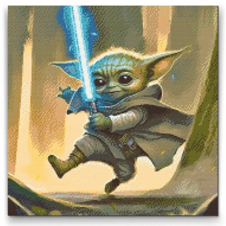 Road2Art Baby Yoda diamond painting 50x50 cm 5D