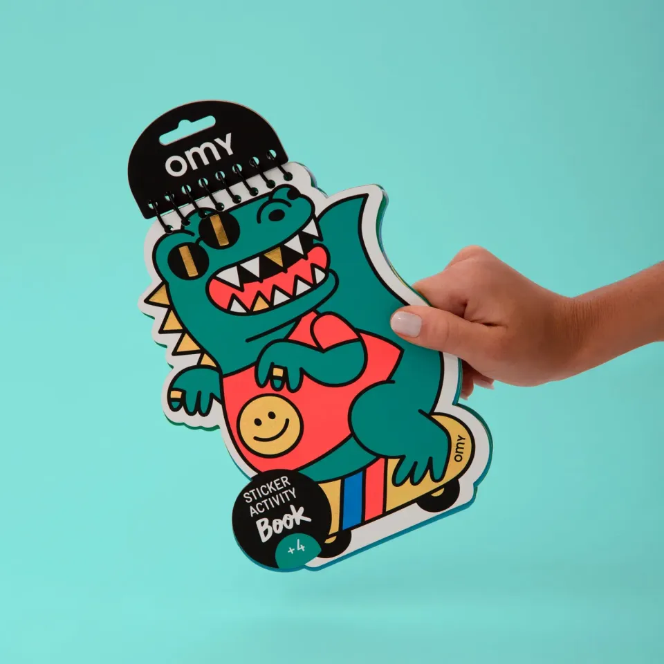 OMY Dinos Sticker Activity Book klistermærkebog