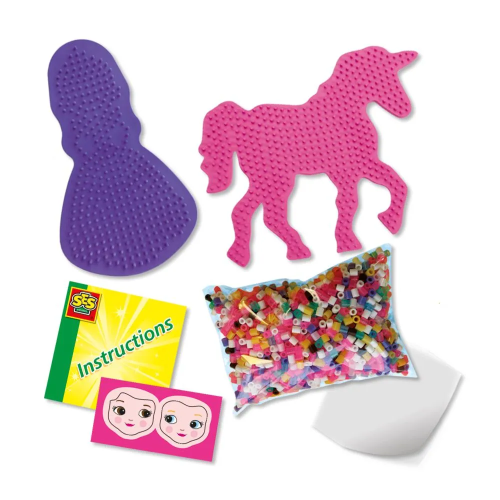 SES Creative Beedz strygeperler enhjørninge prinsesser med plader