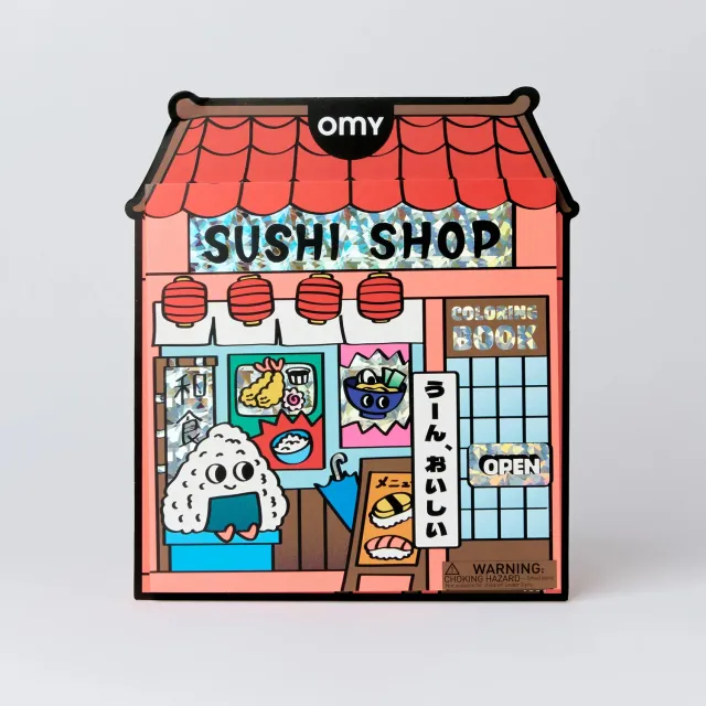OMY Sushi Shop malebog med stickers