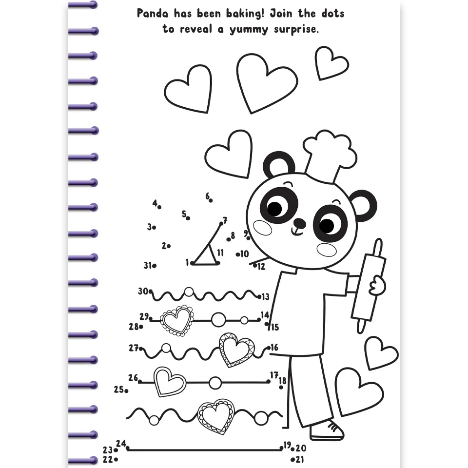 Decoden Magic Scratch Art Love skrabebog med regnbuefarver
