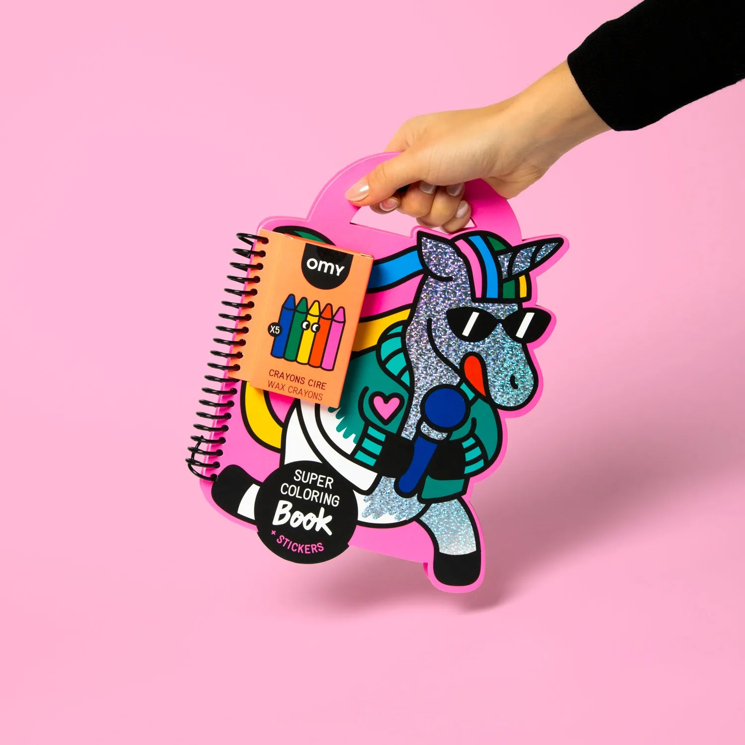 OMY Lily malebog med stickers enhjørning 35 sider