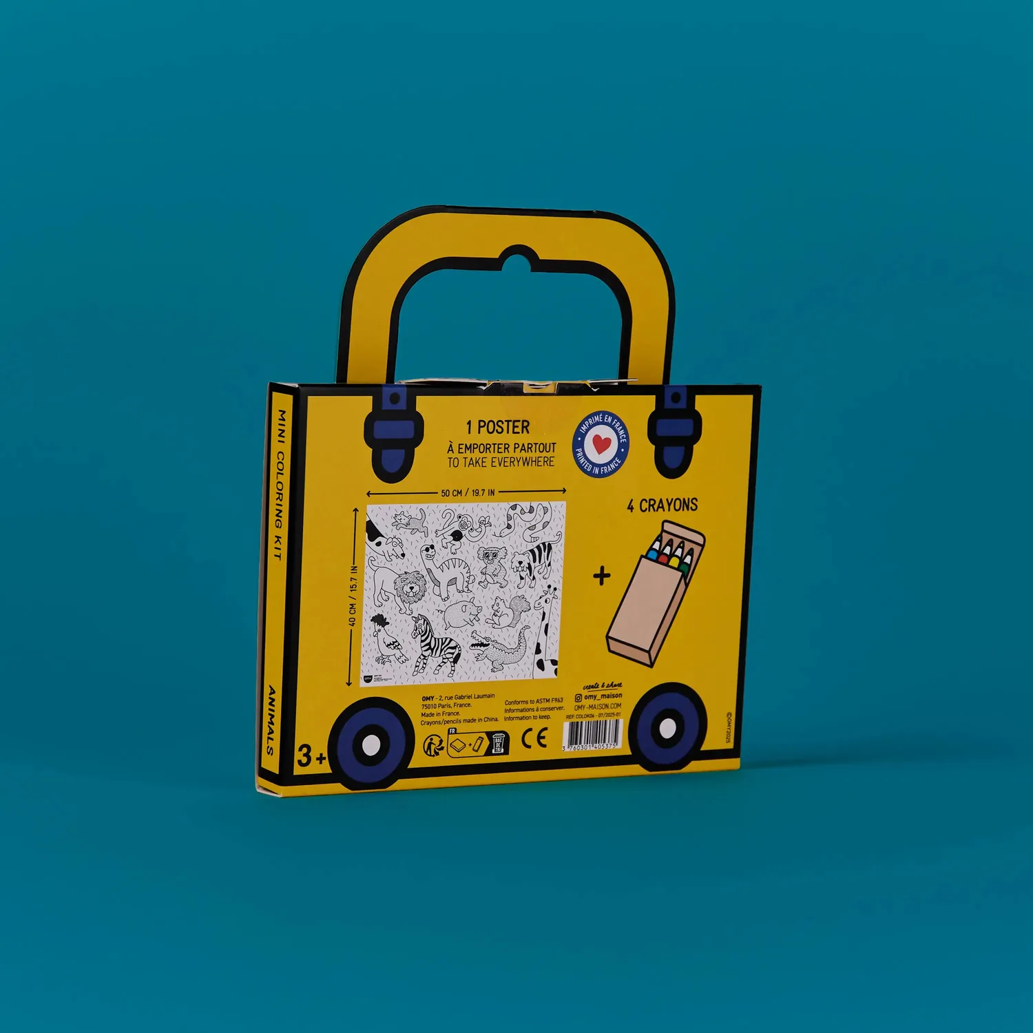 OMY Travel Box Kids Montessori rejsesæt 3-i-1