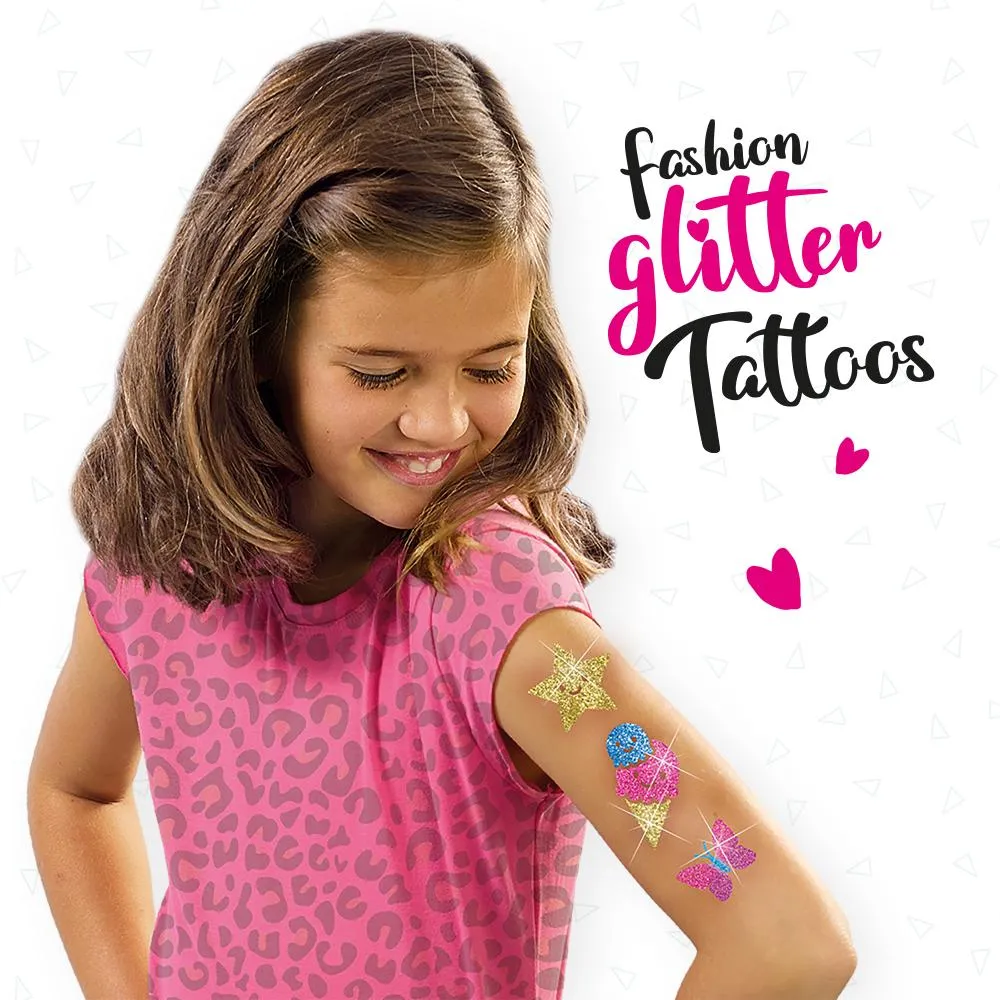 SES Creative Fashion glittertatoveringer 3 farver