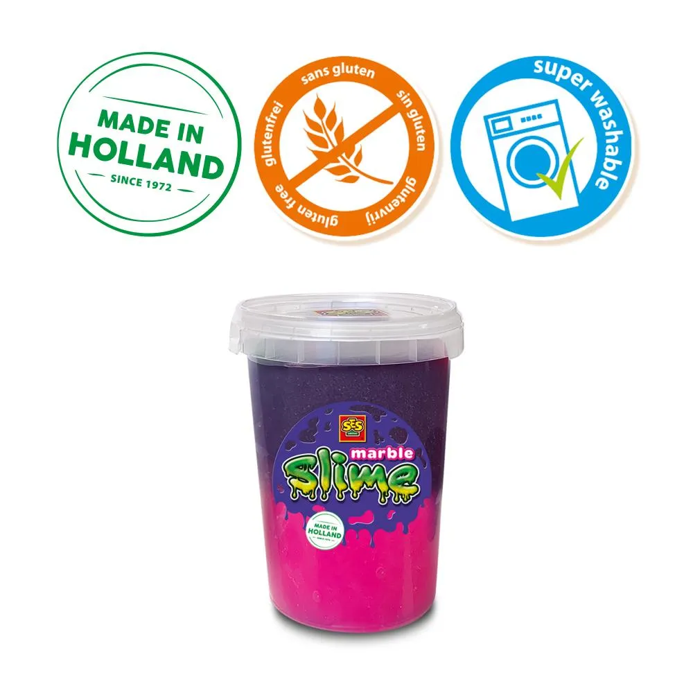 SES Creative Marble Slime slim rosa-lilla 200 g færdig