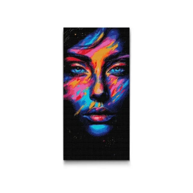 Road2Art Smuk Pige diamond paint 40x80 cm runde