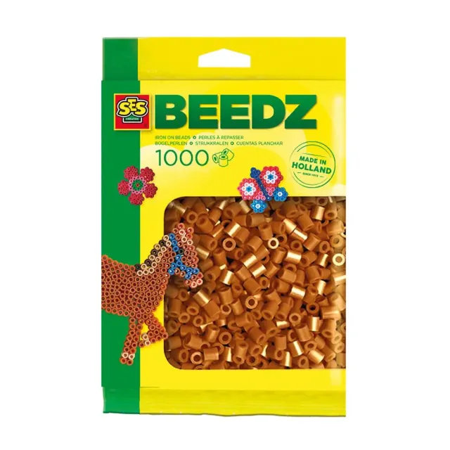 SES Creative Beedz strygeperler 1000 stk brun