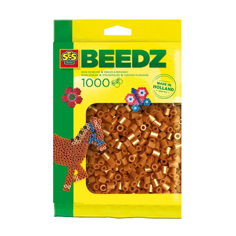 SES Creative Beedz strygeperler 1000 stk brun