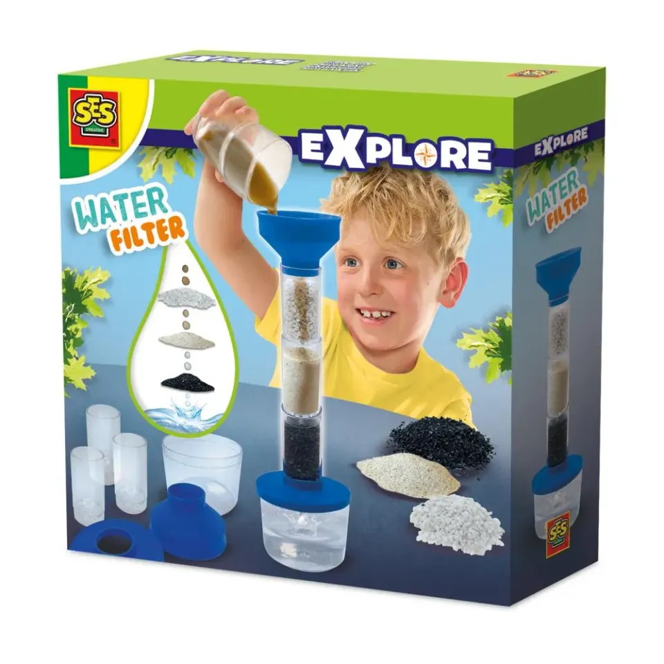 SES Creative Water Filter eksperimentsæt 6 dele fra 8 år
