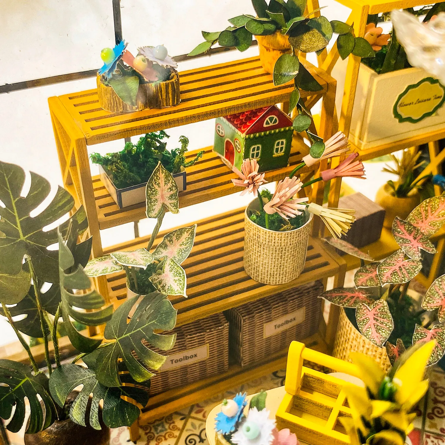 Craftsy Blomster Hus miniature diorama DIY 20x18x19 cm