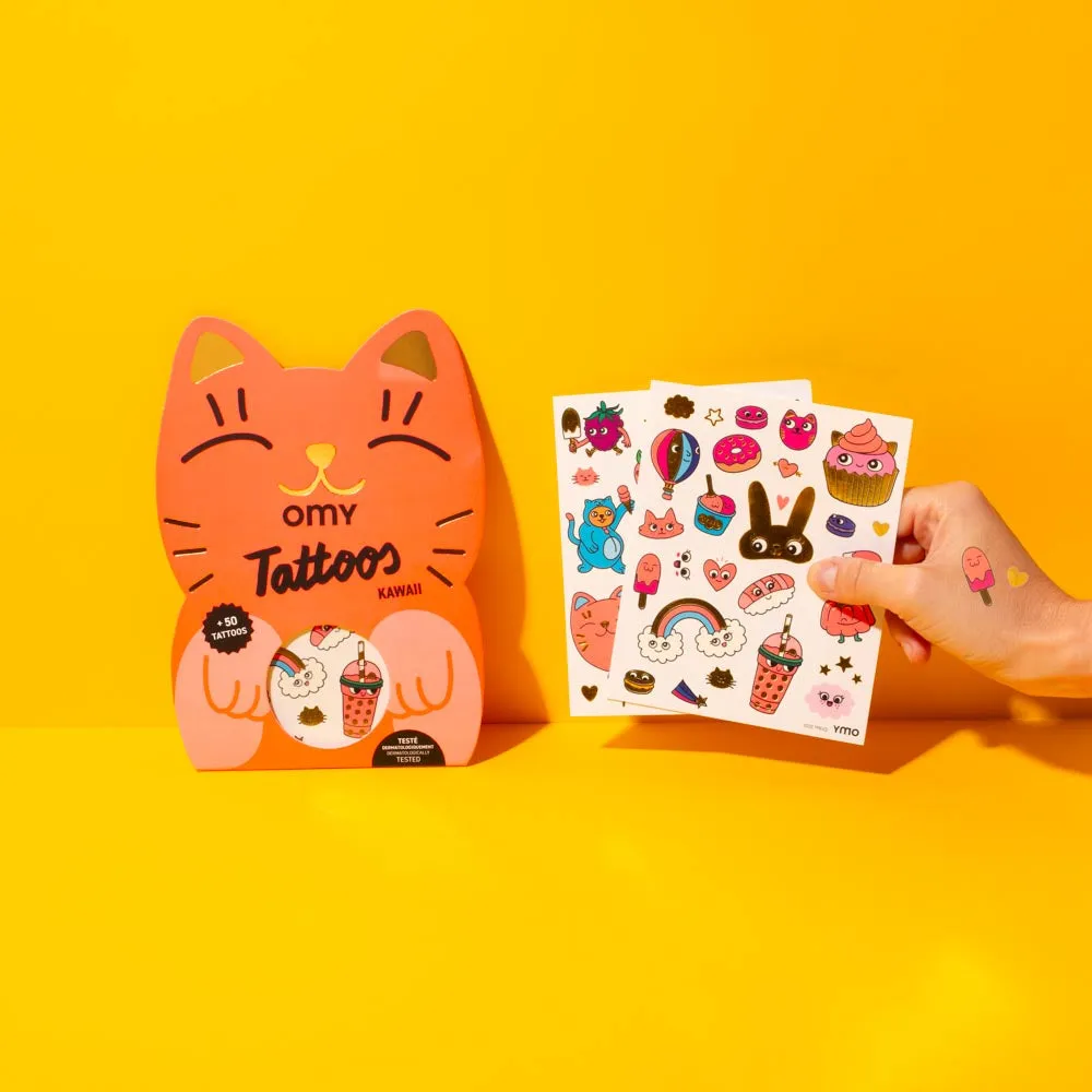 OMY Tattoos overføringstatoveringer kawaii 50 stk