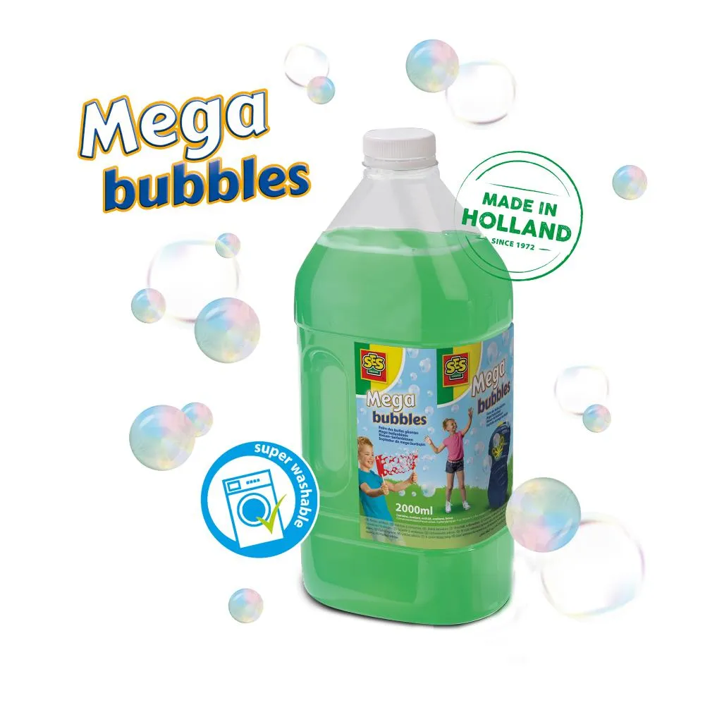 SES Mega Bubbles sæbebobler refill 2000 ml udendørs