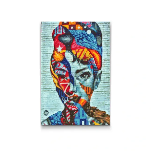 Road2Art Audrey Hepburn diamond paint 60x80 cm firkantede