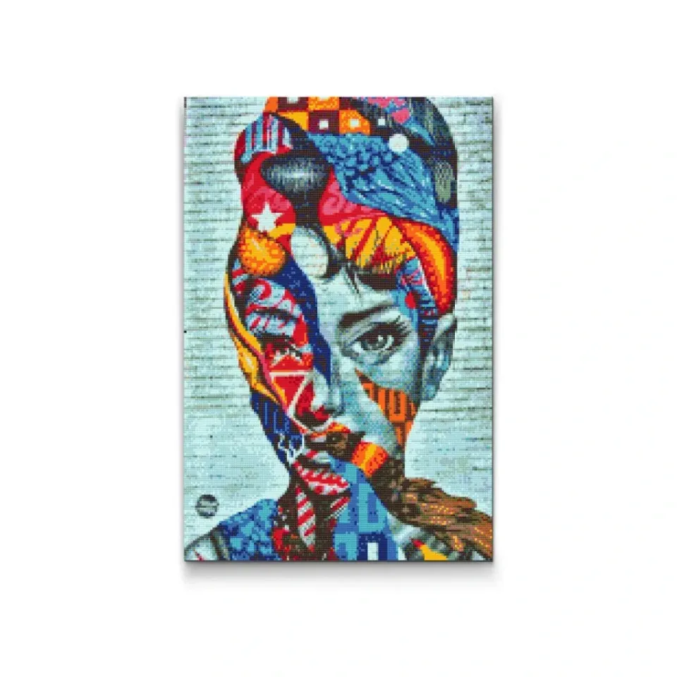 Road2Art Audrey Hepburn diamond paint 60x80 cm firkantede