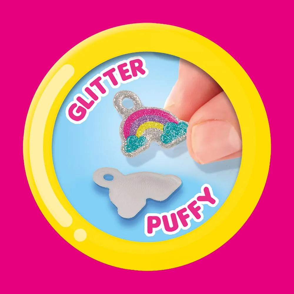 SES Creative Puffy Sticker armbåndssæt 5 stk glitter
