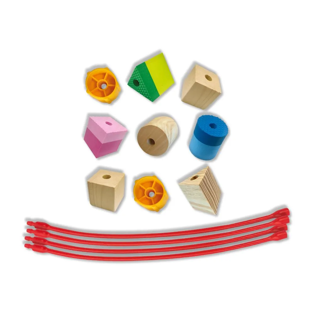 SES Creative Sensory perlesæt træperler 7 stk