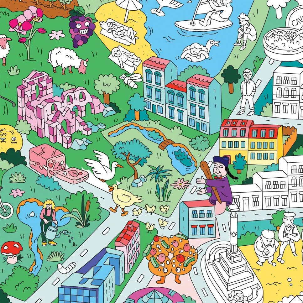 OMY Bordeaux POS21 maleplakat kæmpe by