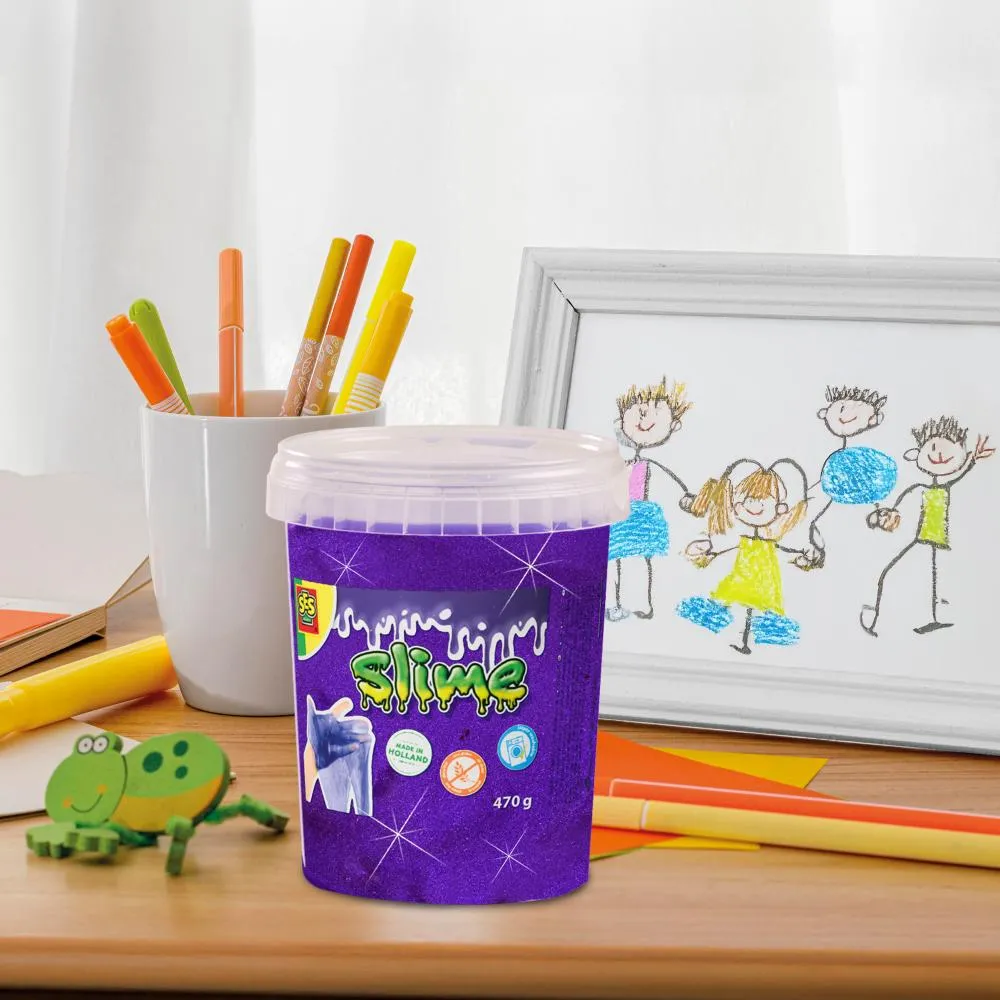 SES Slime lilla glitter slim 470 g strækbar