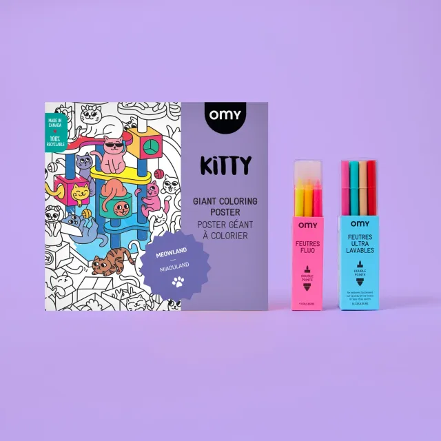 OMY Starter Box Kitty sæt plakat + tusser