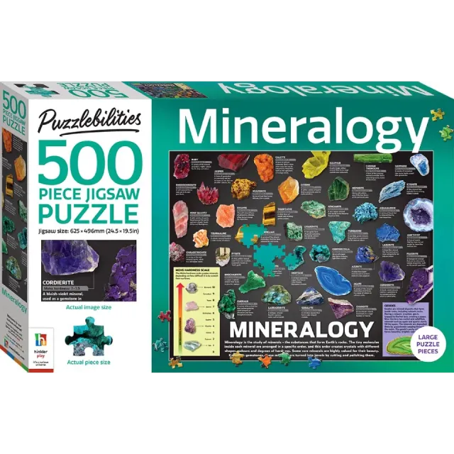 Decoden Magic Mineralogy puslespil 500 brikker mineraler