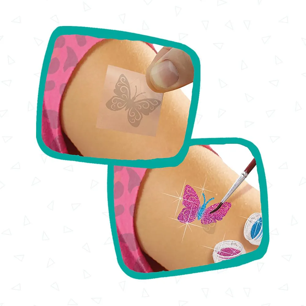 SES Creative Fashion glittertatoveringer 3 farver