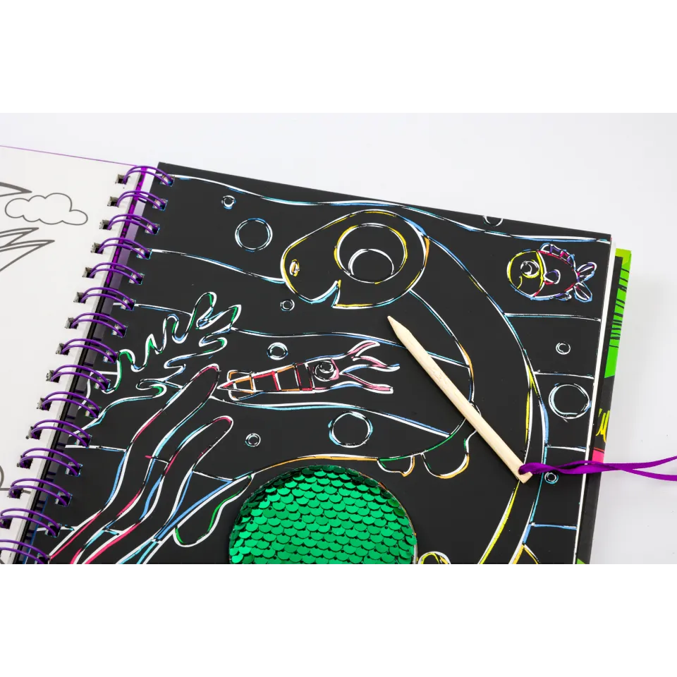 Decoden Magic Scratch Art Magic Dinosaur World skrabebog