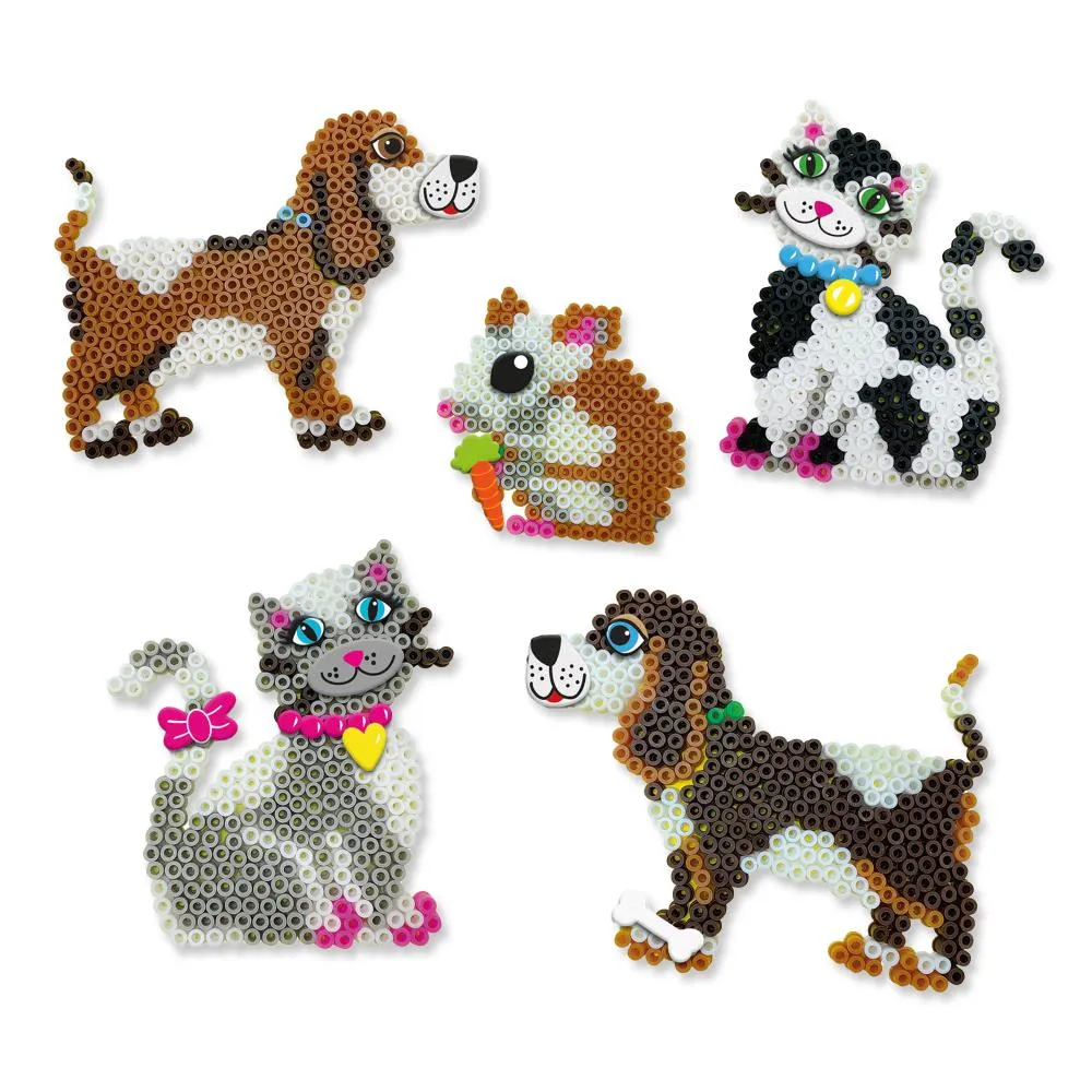 SES Creative Beedz strygeperler kæledyr 2200 stk med plader