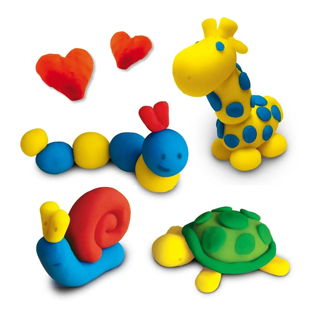 SES Creative Modellervoks 4x90g Rød Gul Grøn Blå