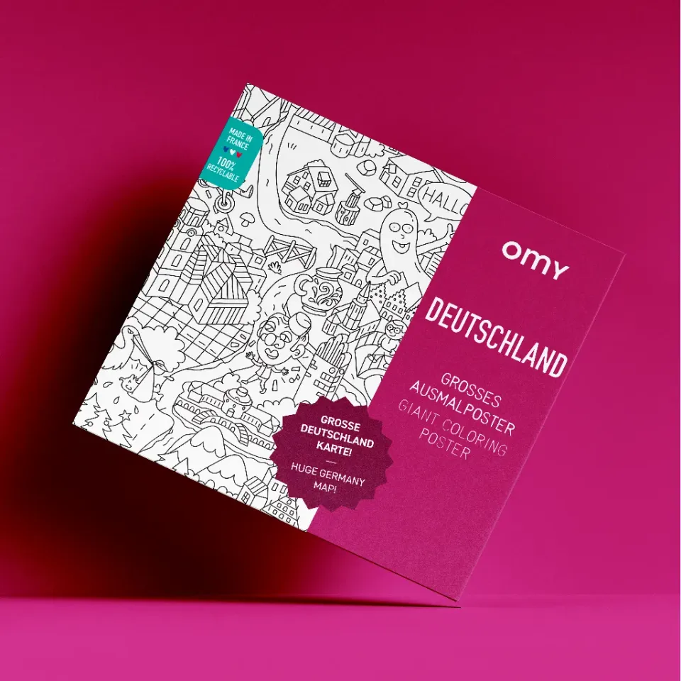 OMY Deutschland kæmpe maleplakat Tyskland