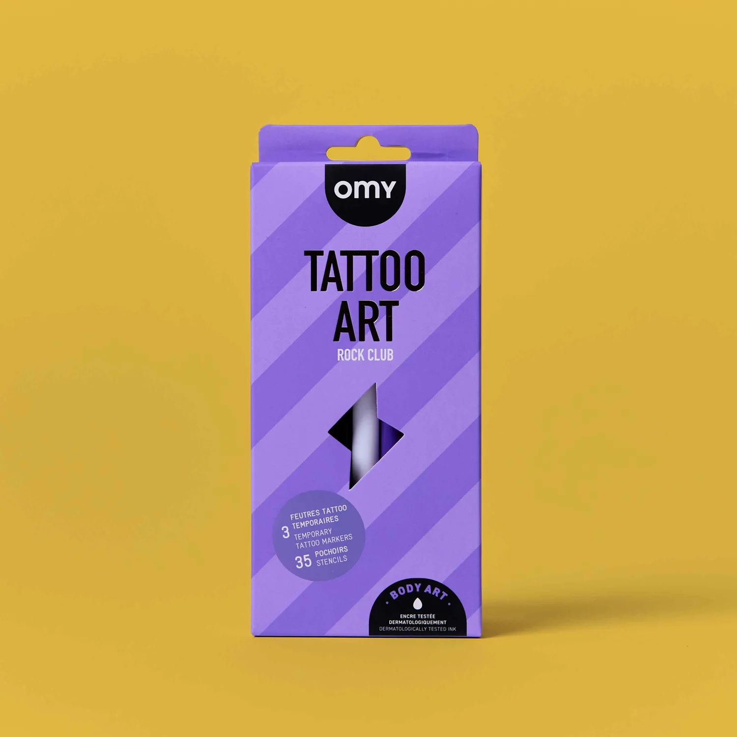 OMY Rock Club tatoveringstuscher til hud 3 stk