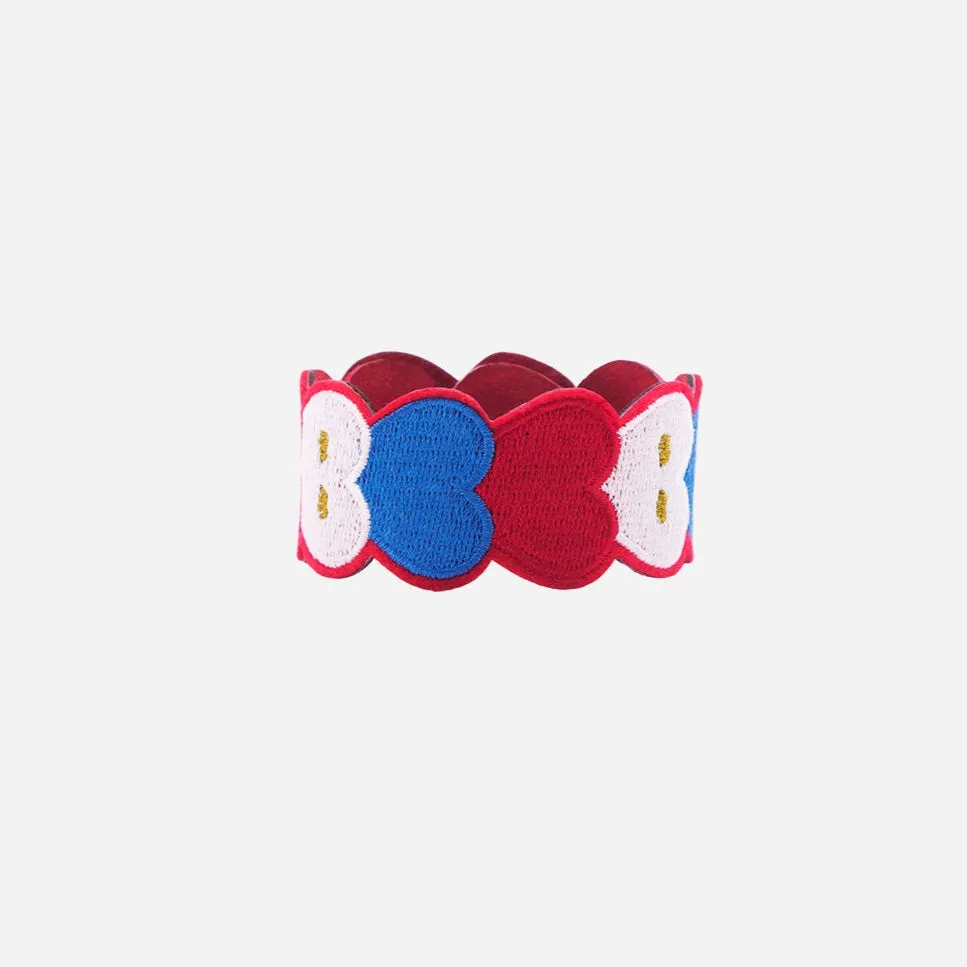 OMY Amour Tricolore armbånd broderet