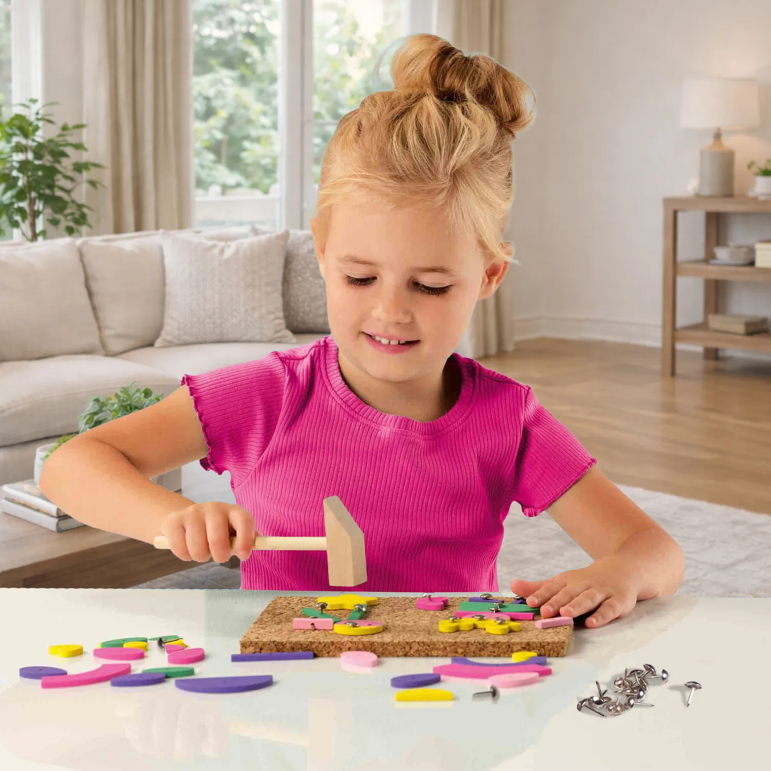 SES Creative Hamertik Trendy hamerspil med korkplade