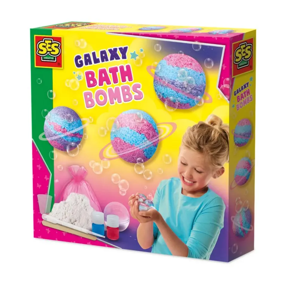 SES Creative Galaxy lav selv badebomber sæt med form